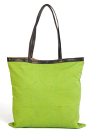 Green Kantha Embroidery Tote Bag - Avishya