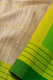 Beige Handloom Geecha Silk Saree - Avishya