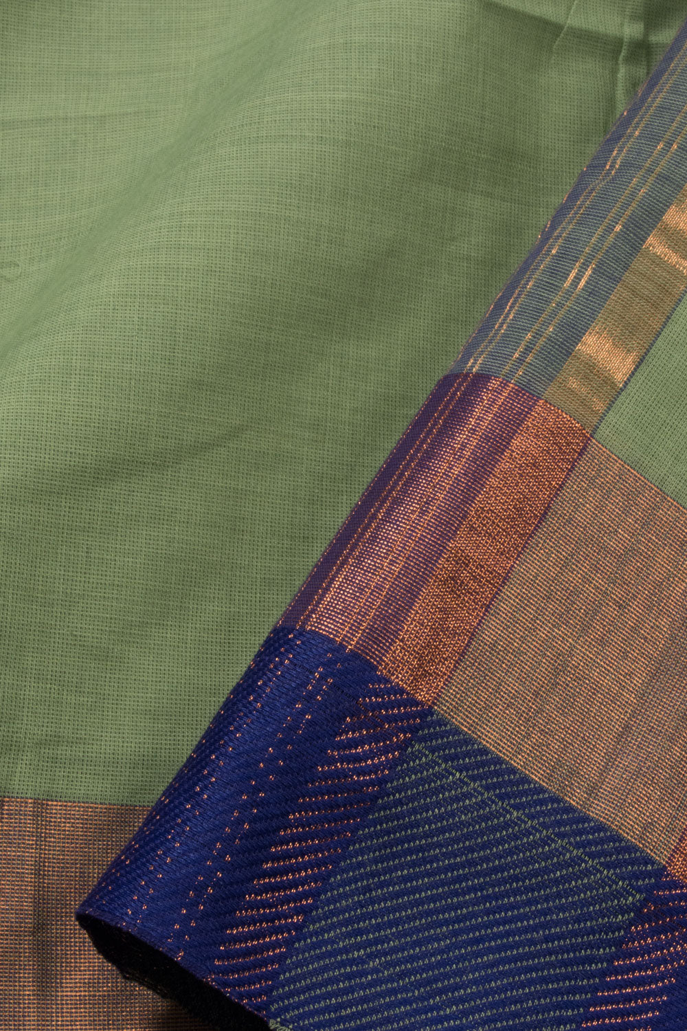 Mint Green Handloom Chettinad Cotton Saree -Avishya