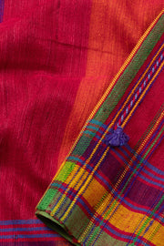 Multi Colour Handloom Bhujodi Tussar Cotton Saree - Avishya