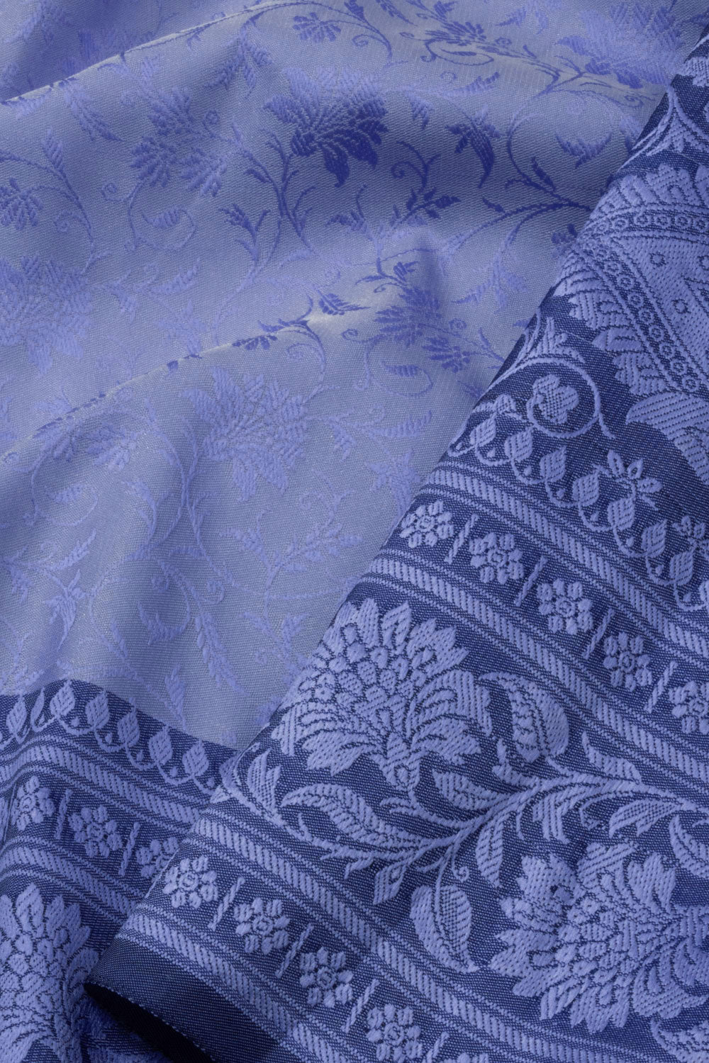 Blue Handloom Himro Silk Saree - Avishya