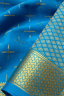 Blue Mysore Crepe Silk Saree - Avishya
