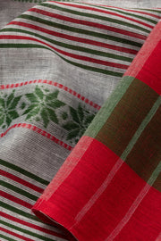 Multi Colour Handloom Dhaniakhali Cotton Saree - Avishya