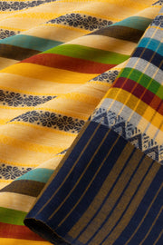 Yellow Handloom Dhaniakhali Cotton Saree - Avishya