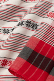 Off White Handloom Dhaniakhali Cotton Saree - Avishya