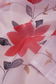 Pink Hand Painted Organza Saree - Avishya