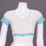 Off White Handwoven Cotton Blouse - Avishya