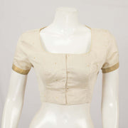 Beige Banarasi Cotton Blouse - Avishya