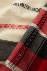 Multi Colour Handloom Dhaniakhali Cotton Saree - Avishya