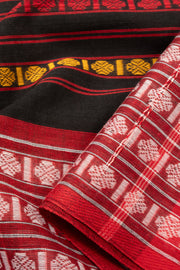 Red Handloom Dhaniakhali Cotton Saree - Avishya