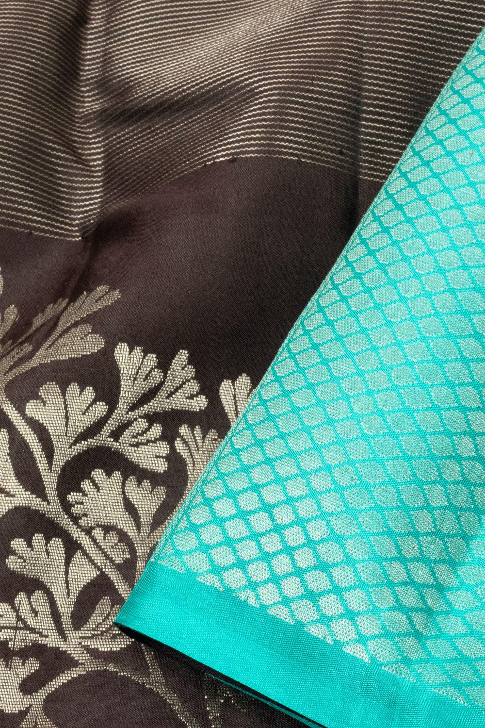 Black Handloom Kanjivaram Soft Silk Saree - Avishya