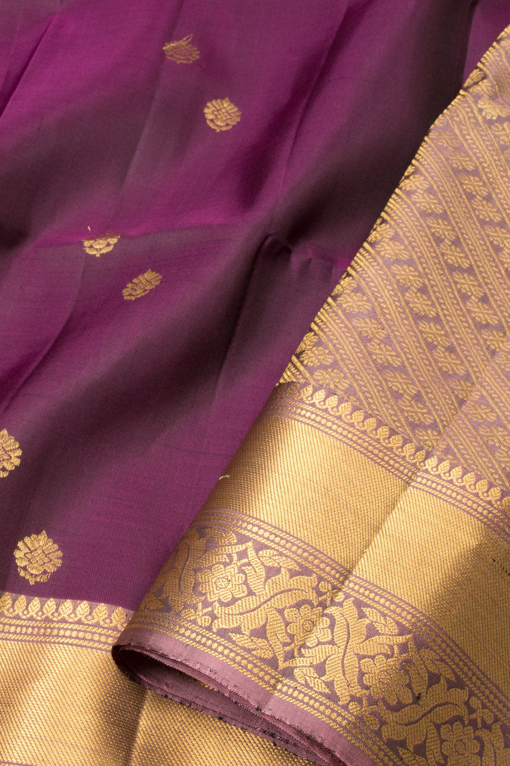 Burgundy Handloom Kanjivaram Soft Silk Saree - Avishya