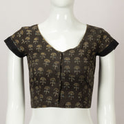 Brown Hand Block Printed Cotton Blouse - Avishya