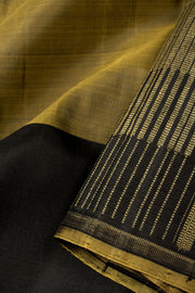 Black Handloom Kanjivaram Silk Saree - Avishya