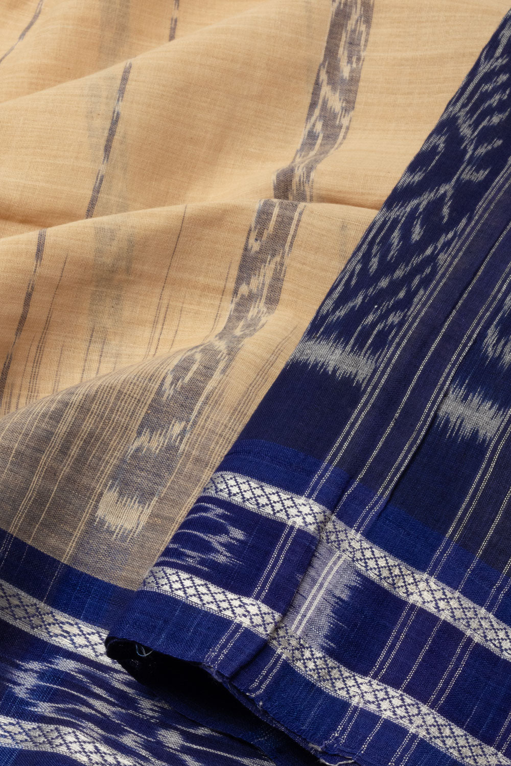 Beige Handloom Odisha Cotton Saree - Avishya