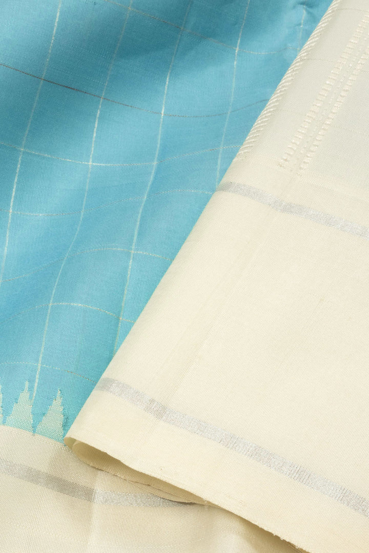 Blue Bridal Handloom Kanjivaram Silk Saree - Avishya