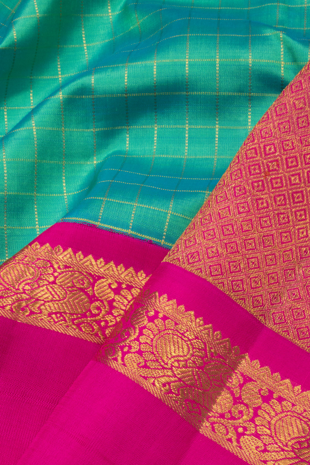 Green Handloom Bridal Kanjivaram Silk Saree - Avishya