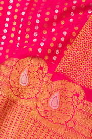 Pink Handloom Bridal Kanjivaram Silk Saree - Avishya