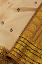 Off white Handloom Kanchi Silk Cotton Saree - Avishya