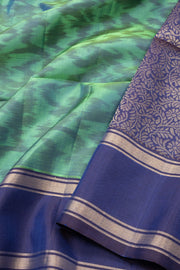 Green Handloom Kanjivaram Soft Silk Saree - Avishya