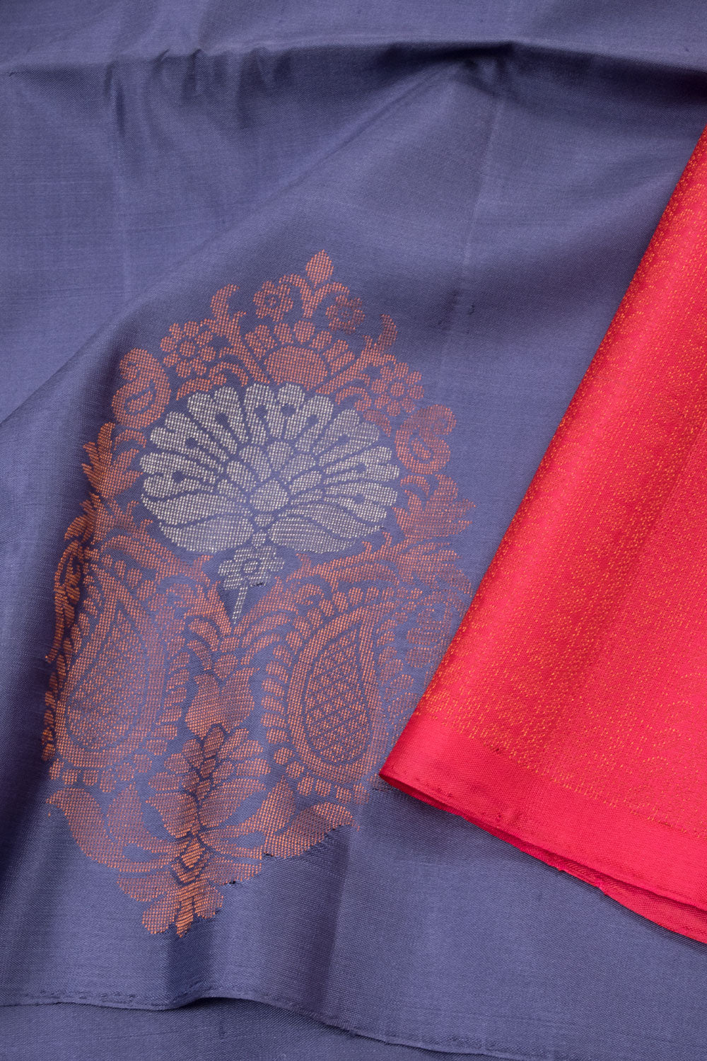 Blue Handloom Kanjivaram Soft Silk Saree  - Avishya