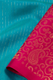Blue Handloom Kanjivaram Soft Silk Saree  - Avishya