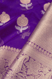 Purple Banarasi Organza Saree - Avishya