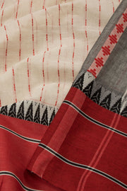 Off- White Begampuri Cotton Sarees  - Avishya