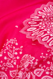 Pink Hand Embroidered Pure Silk Organza Saree - Avishya