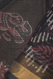 Blue Vanaspathi Hand block Printed Kota Cotton saree - Avishya