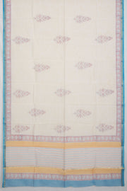 Orange Vanaspathi Printed Silk Cotton 3-Piece Salwar Suit Material - Avishya