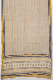 Beige Vanaspathi Printed Silk Cotton 3-Piece Salwar Suit Material   - Avishya