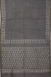 Black Vanaspathi Printed Silk Cotton 3-Piece Salwar Suit Material - Avishya