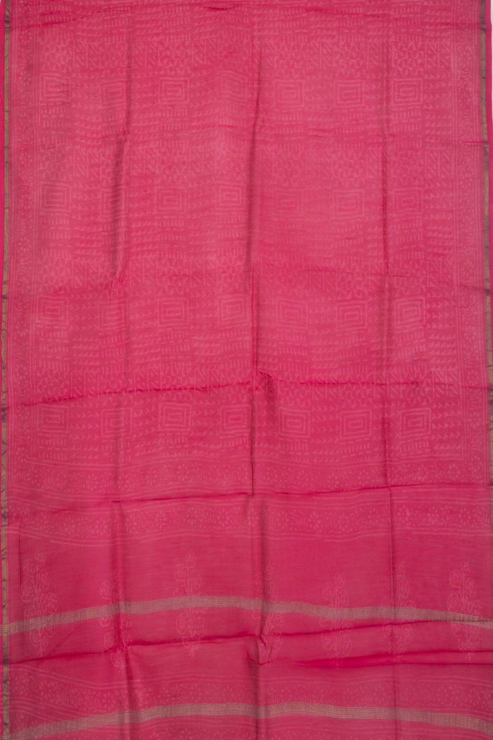 Pink Vanaspathi Printed Silk Cotton 3-Piece Salwar Suit Material With Printed Dupatta - Avishya