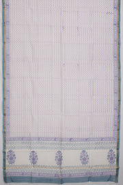  Off White Vanaspathi Printed Silk Cotton 3-Piece Salwar Suit Material - Avishya