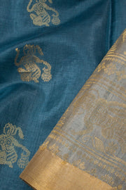 Blue Handloom Kosa silk saree - Avishya