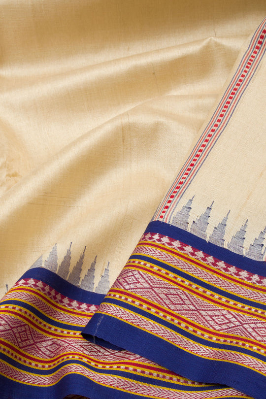 Pink - Vidarbha Handloom Checks Tussar Silk Fabric 01