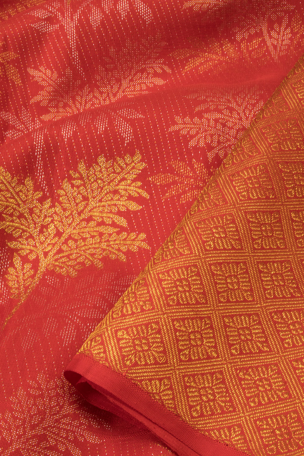 Red Bridal Handloom Kanjivaram Silk Saree  - Avishya