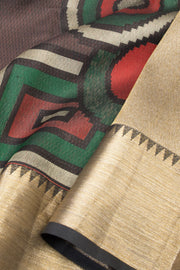 Coffee Brown Bridal Handloom Kanjivaram Silk Saree - Avishya