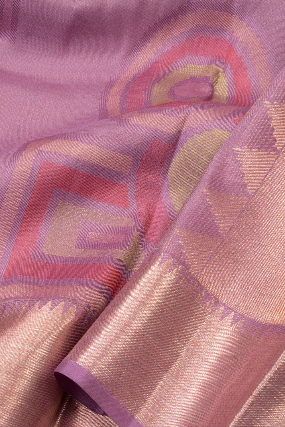 Purple Bridal Handloom Kanjivaram Silk Saree - Avishya