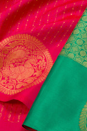 Red Handloom Kanjivaram silk saree - Avishya