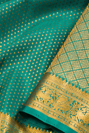Castleton Green Handloom Bridal Kanjivaram silk saree - Avishya