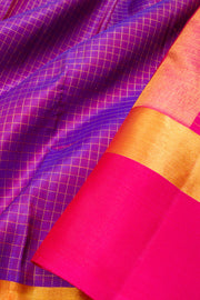 Purple Handloom Kanjivaram silk saree - Avishya