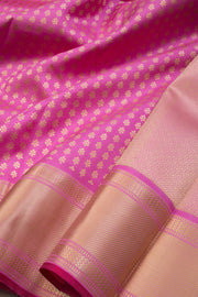Hot Pink Handloom Kanjivaram silk saree - Avishya