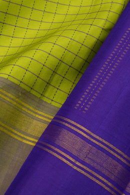 sheen Green Handloom Thread work Kanjivaram silk saree - Avishya