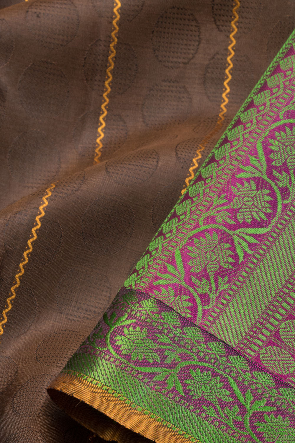 Coffee Brown Handloom Kanjivaram - Avishya silk saree