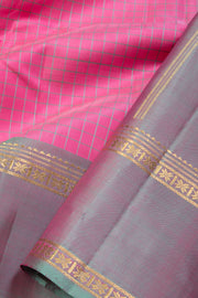 Hot Pink Handloom Kanjivaram silk saree - Avishya