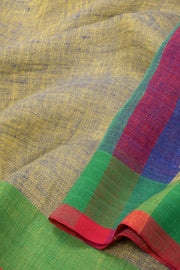 Yellow Bengal Cotton Saree - Avishya