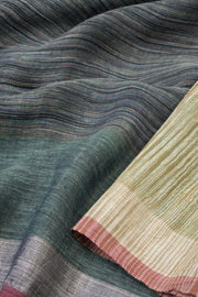 Grey Bengal Cotton Saree - Avishya