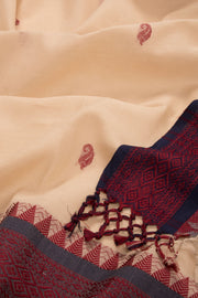 Beige Bengal Cotton Saree - Avishya